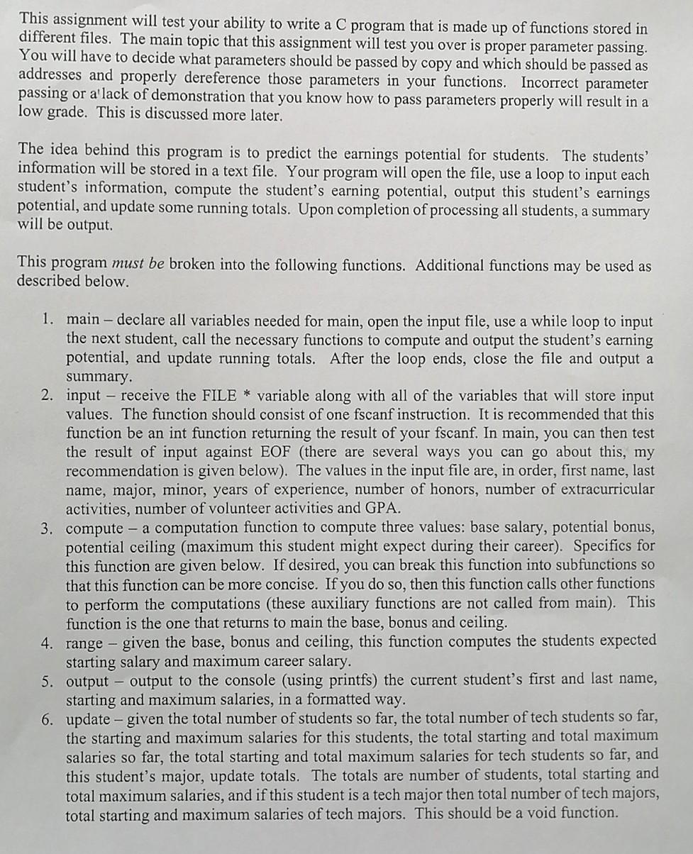 Please i need help with this assignment This assignment will test your