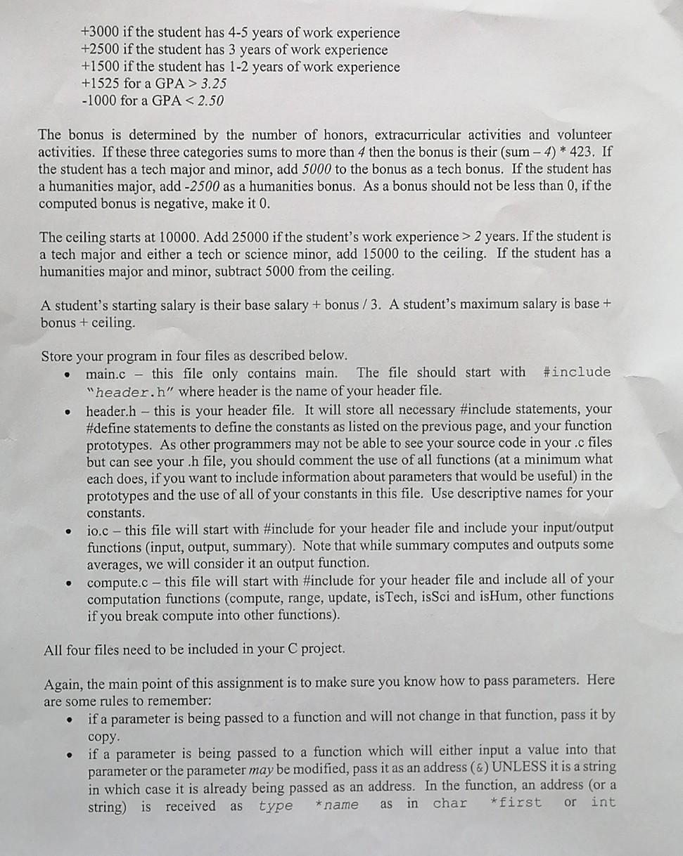 stored in different files. The main topic that this assignment will test