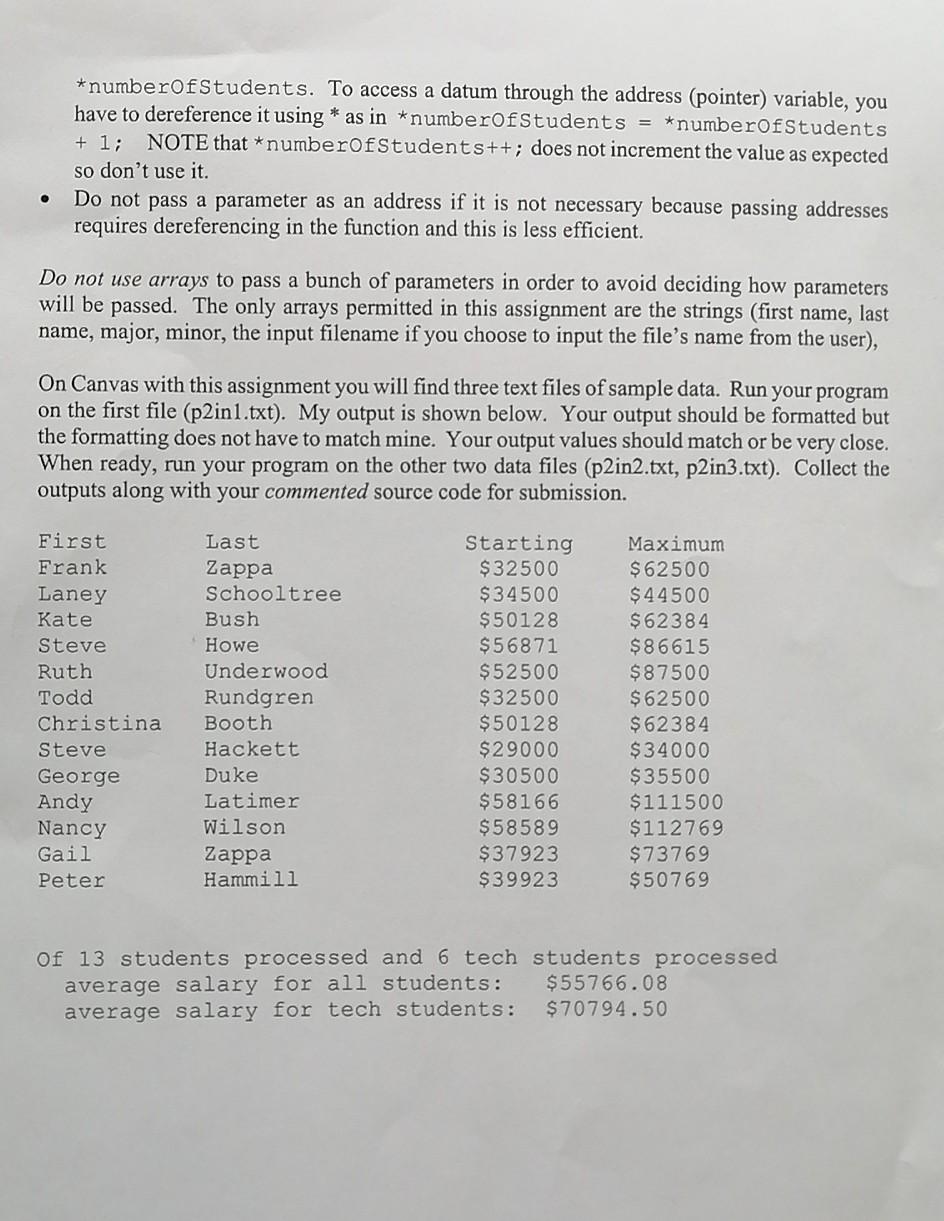 you over is proper parameter passing. You will have to decide what