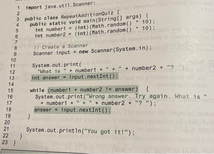(Java) Modify the code below where thr usrr gets only 4 chances