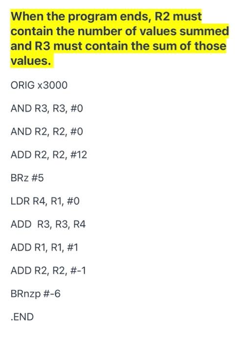 which is a negative number. The data begins at x3100. Use only
