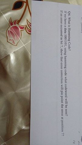  What is Hamming Code? If we have a data 1001101, using