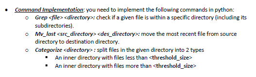 To DO #5 : I want to create or implement the following