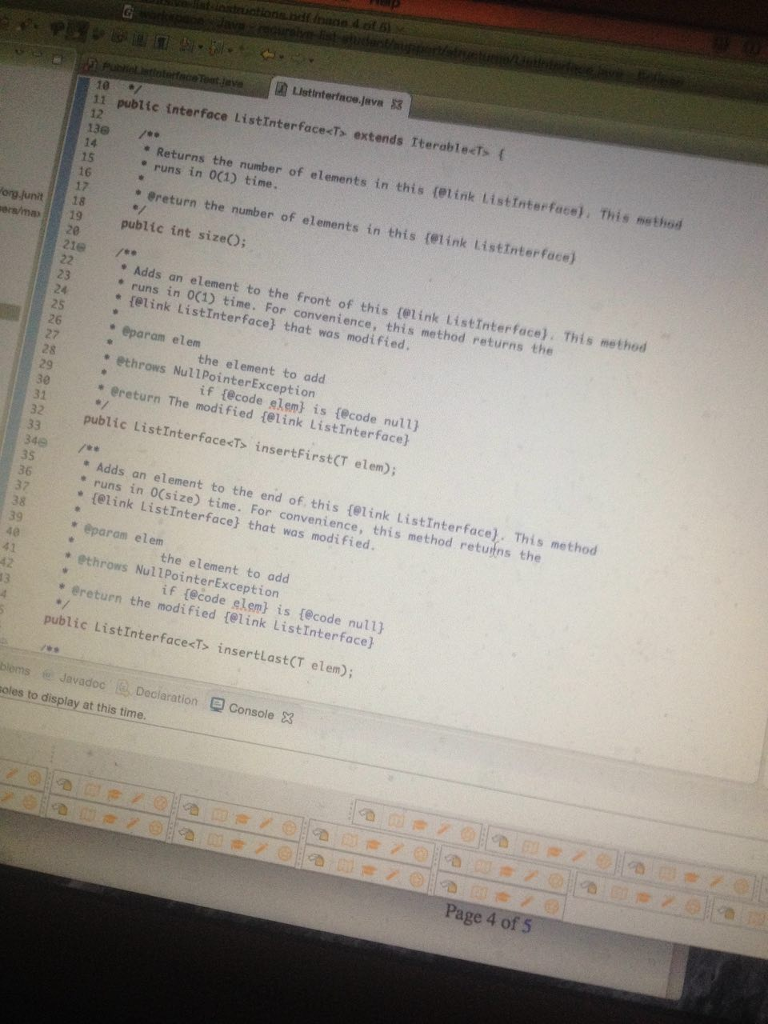 Computer Science Question: I need to create a new linked-list class that