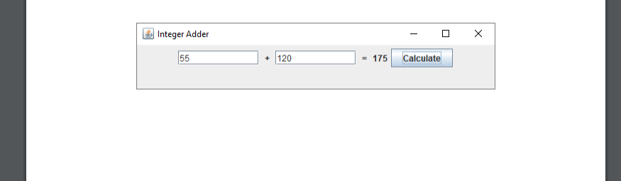 Use the book and slides examples to write a Java program that