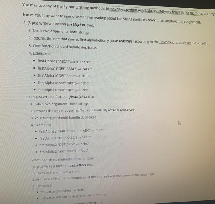  using python and applying Strings to solve the problem You may