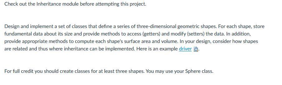 note: please use textpad for this java Check out the Inheritance module
