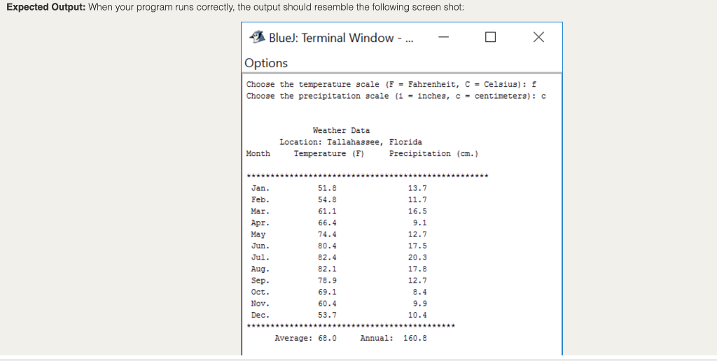 class AnnualWeatherV1 { /* main function */ public static void main(String args[])