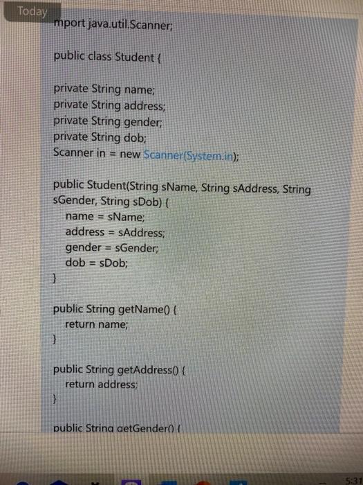 method..I given one sample coding for student. i need to that coding