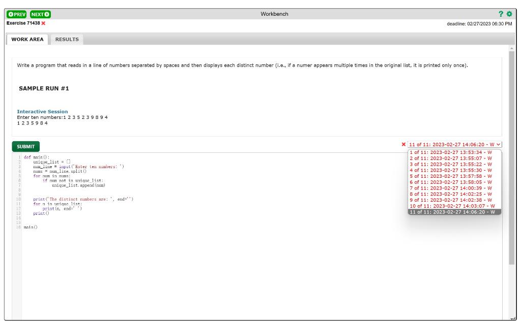  Use Python SAMPLE RUN \#1 Interactive Session Enter ten numbers:1 235239894
