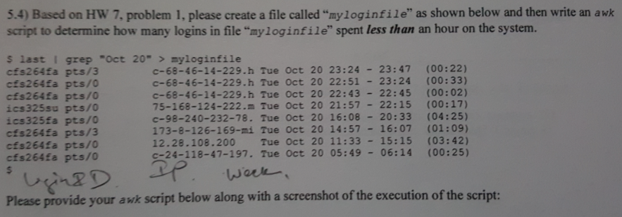  Based on HW 7. problem 1. please create a file called