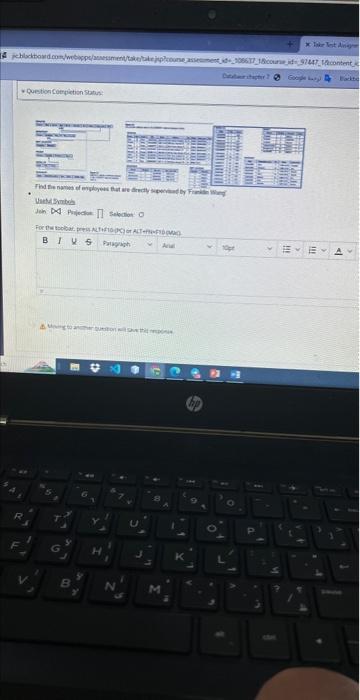 state for the CoMPRWry relafonal datatise sutwons EMptcyres DEAARTMENT Depr Locknioks: Iitha