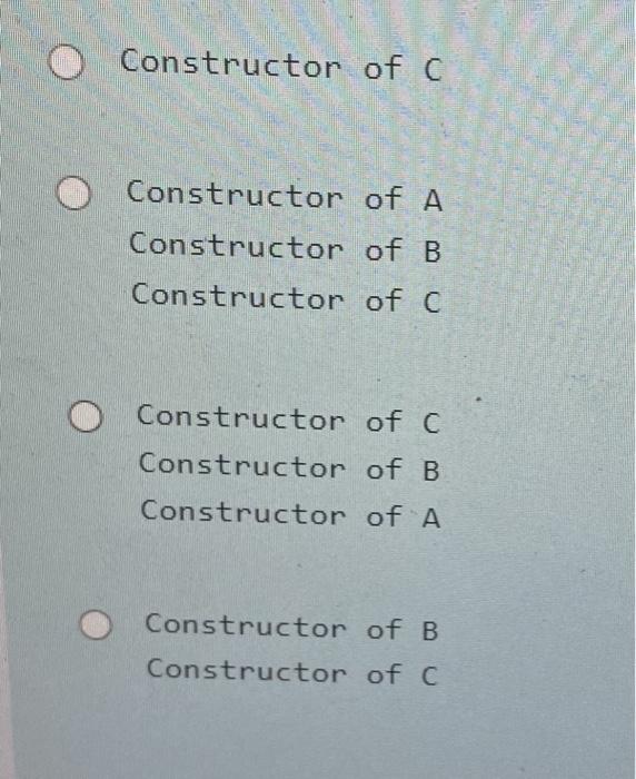 is instiated from class C? DO CON NH 1 7/Program A-4 2