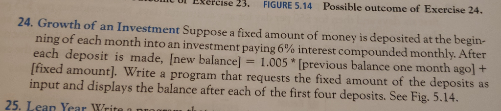 Visual Basic Code Ul EXercise 23. FIGURE 5.14 Possible outcome of Exercise