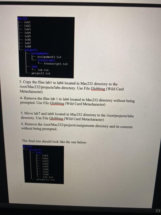 Mac232. In the Mac232 directory, create eight empty files that are named