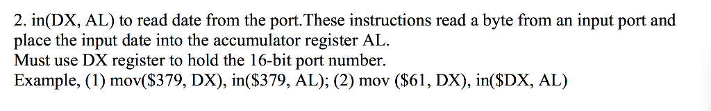  Do it step by step in a simple way 2. in(DX,