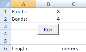 Write a program to help small towns estimate the length of parades,