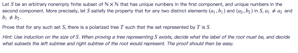 a left child and/or a right child, or no children (in other