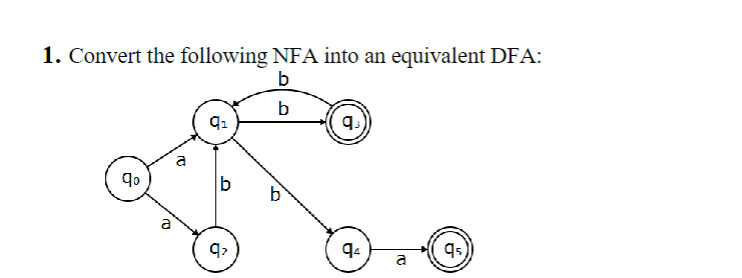 give hand written ans, make stt table (transition table)for both nfa