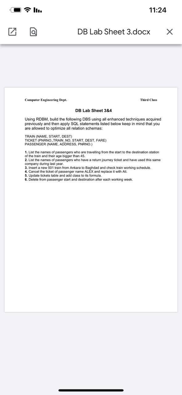  11:24 a DB Lab Sheet 3.docx Computer Engineering Dept. Third Class