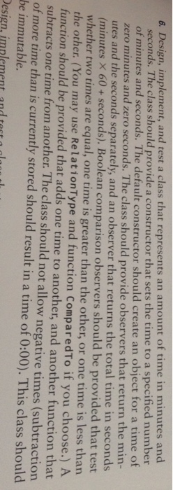  Design, implement, and test a class that represents an amount of