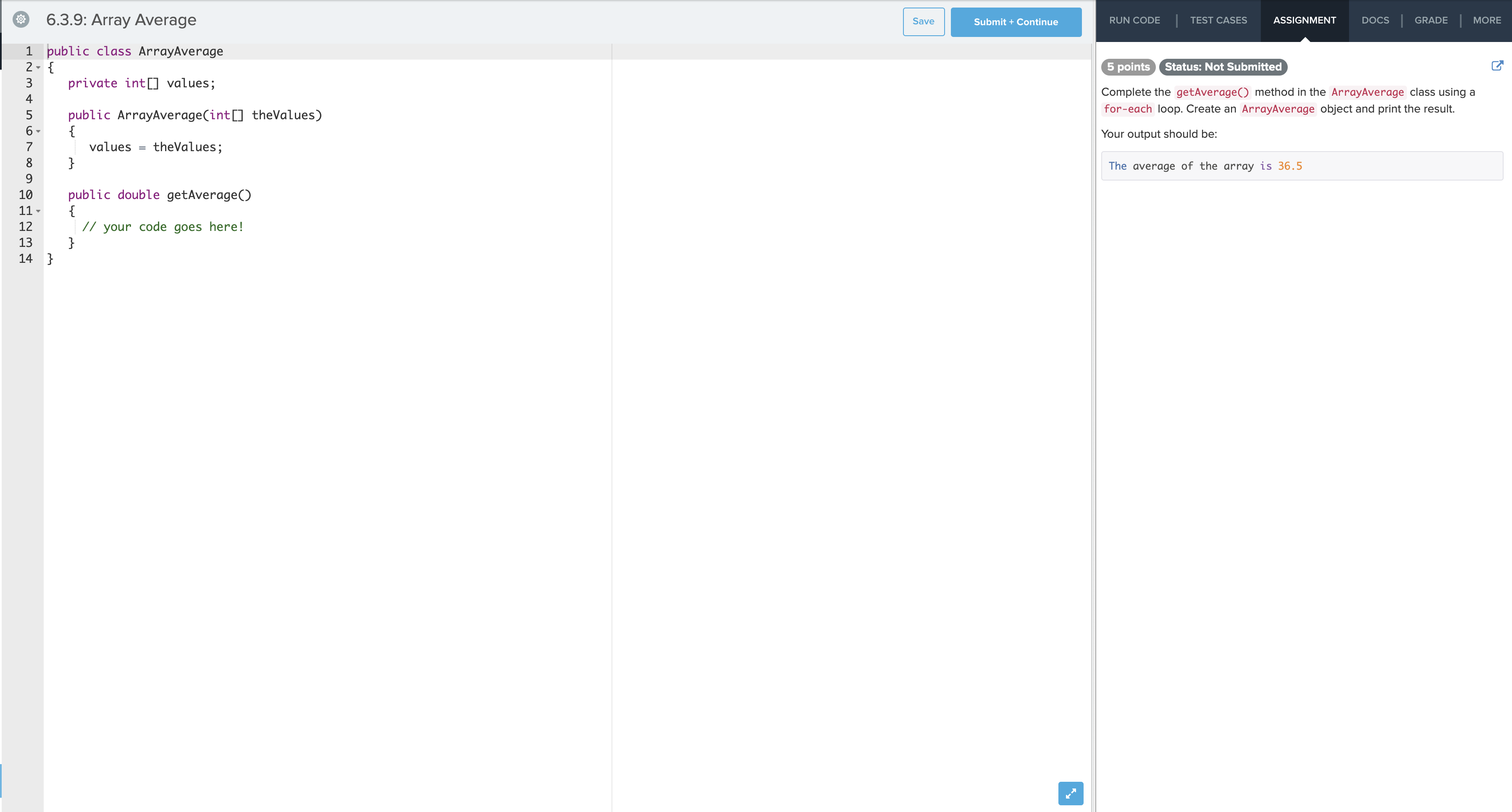 is correct and answers the assignment instructions given. 6.3.6: Print Odds Save