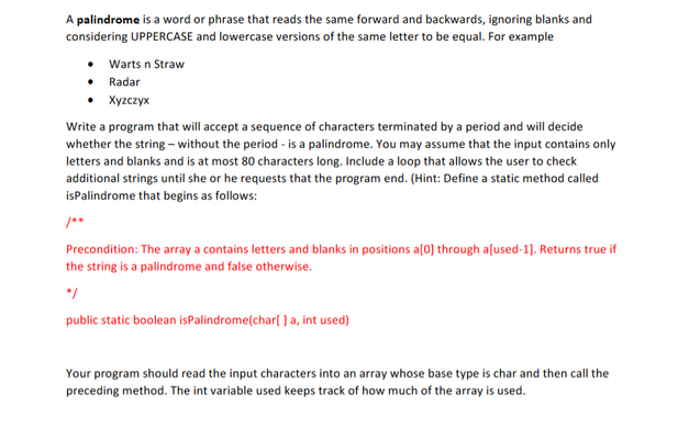 Please add comments if possible, thanks! the program should terminate when dot