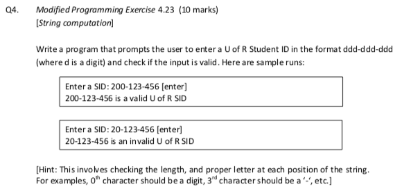 Write a C++ program for this question Q4 Modified Programming Exercise 4.23
