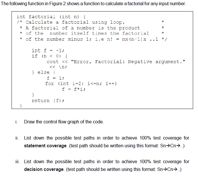  The following function in Figure 2 shows a function to calculate