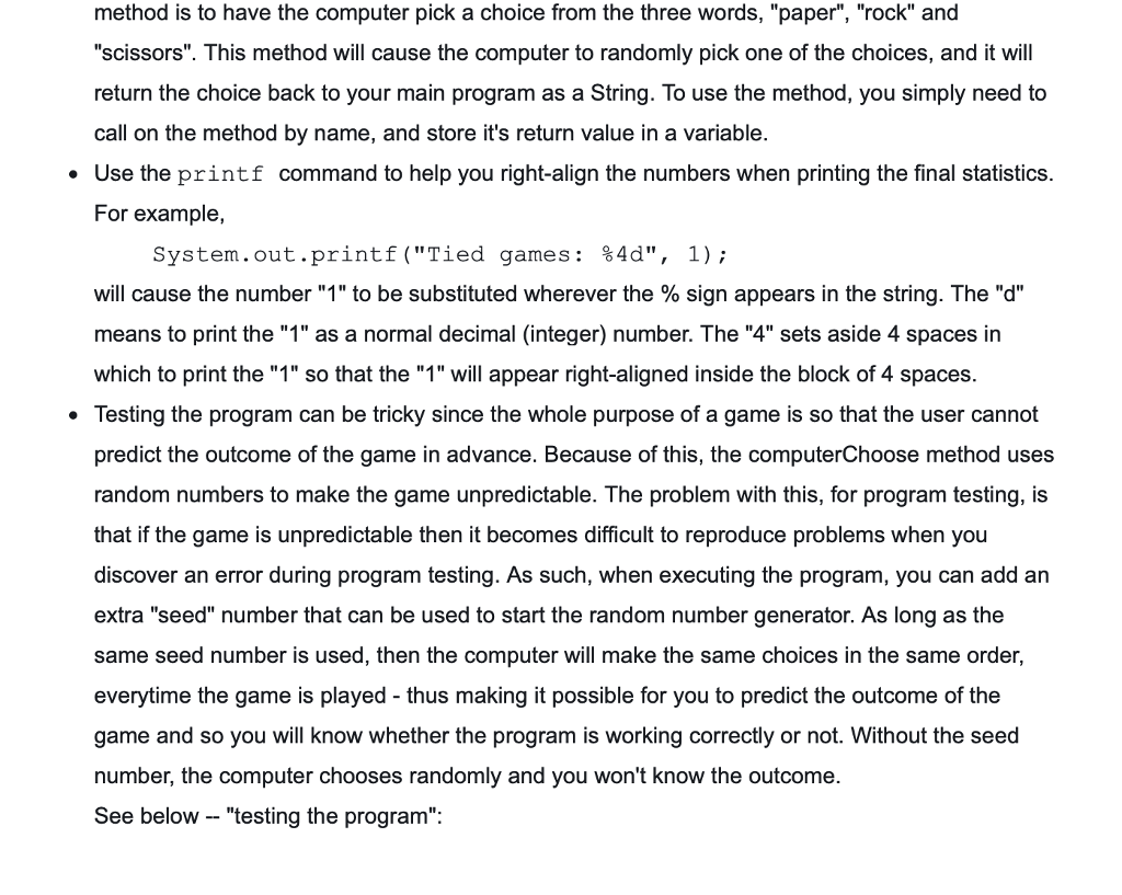 new Scanner(System.in); kbd.close(); } /** * Gets a randomly chosen answer for