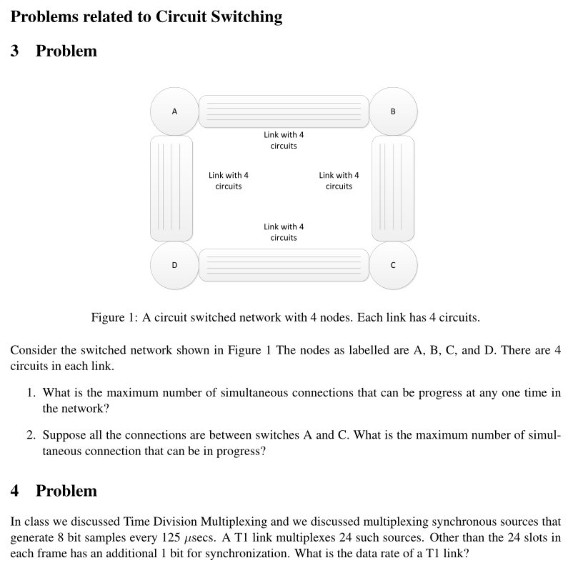 Only do #4. Leture notes: (missed classed that day): Problems related to
