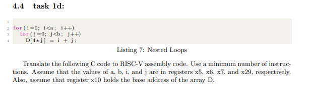 RISC- V using kvakil venus 4.4 task ld: 1 2 for(i=0;