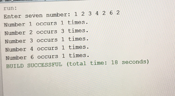  Use a Java 2-dimensional array to count the number of occurrences