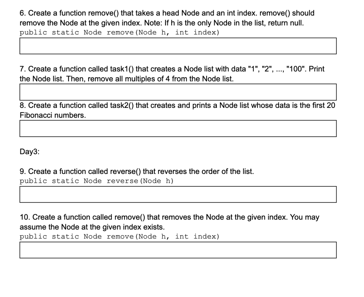 next. Note: Because we want Nodes to be useful for many things,