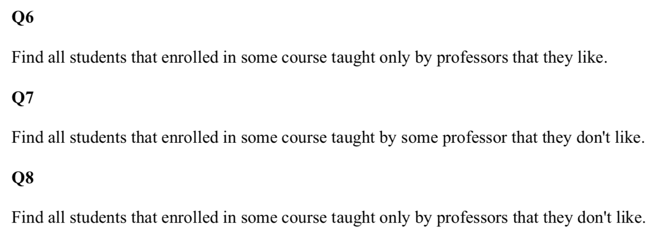 database in PostgreSQL named courses. 2. The database will contain three relations