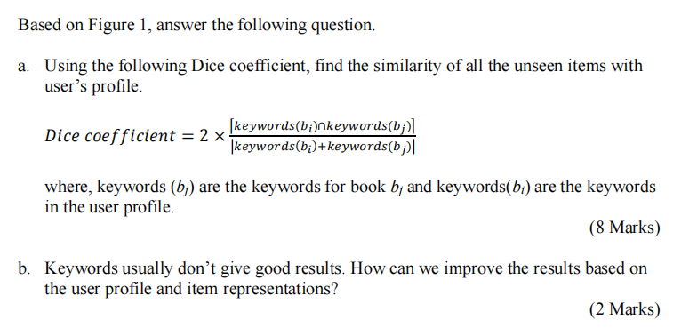 on the user's preferences of the past. The simplest way to find