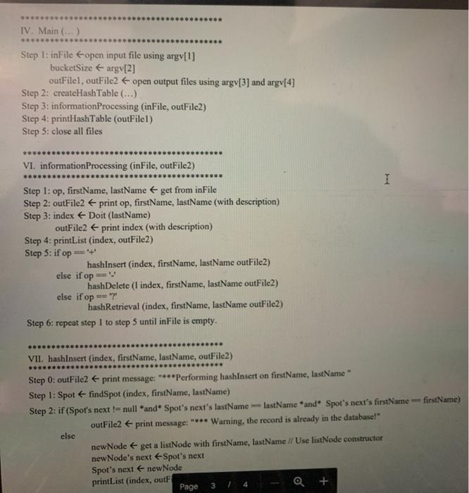 The hash function for the hash table is the "Doit" function given
