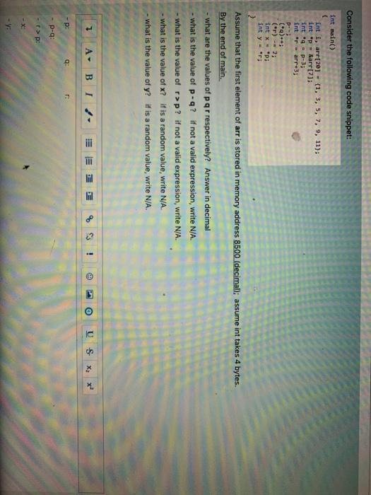 i need help with this C code as soon as possible Consider