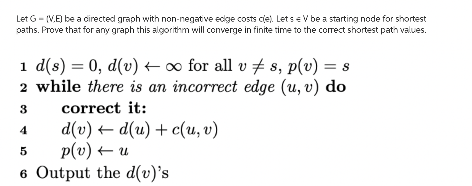  = Let G = (V,E) be a directed graph with non-negative