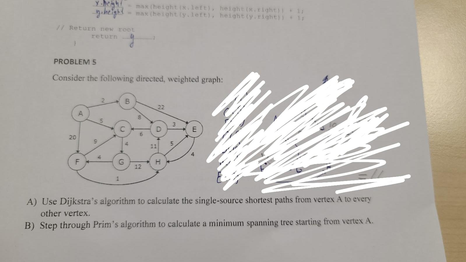 height = max(height/.left), height (.right))+1; za height = max (height (y.left),