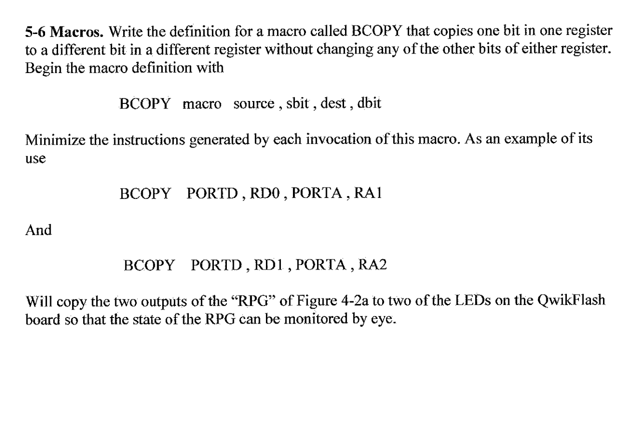  5-6 Macros. Write the definition for a macro called BCOPY that