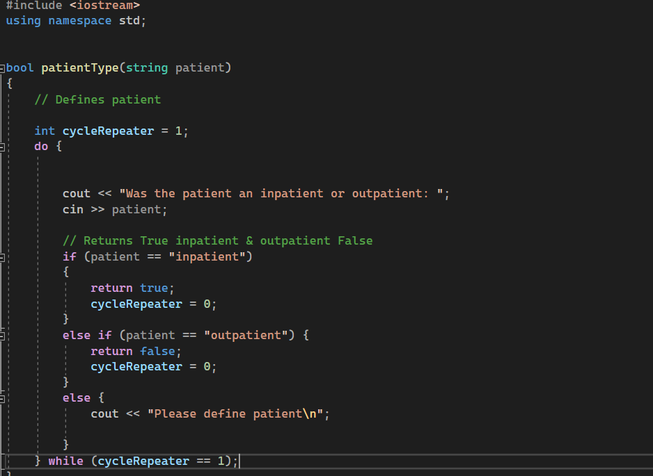 I am trying to convert string variable "patient" to lowercase for case