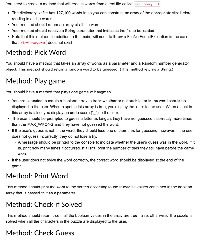 and arrays. Instructions You are going to write a program that will