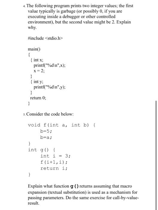 main ( {f(0); What is wrong with this code? How might you