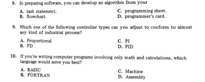only your answers to school headquarters for grading, using one of the