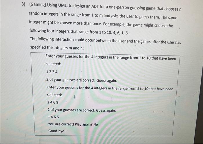 the design in 1.3) above, using Array Based implementation. a. a h