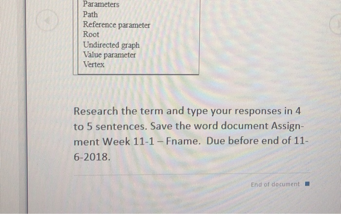  Parameters Path Reference parameter Root Undirected graph Value parameter Vertex Research