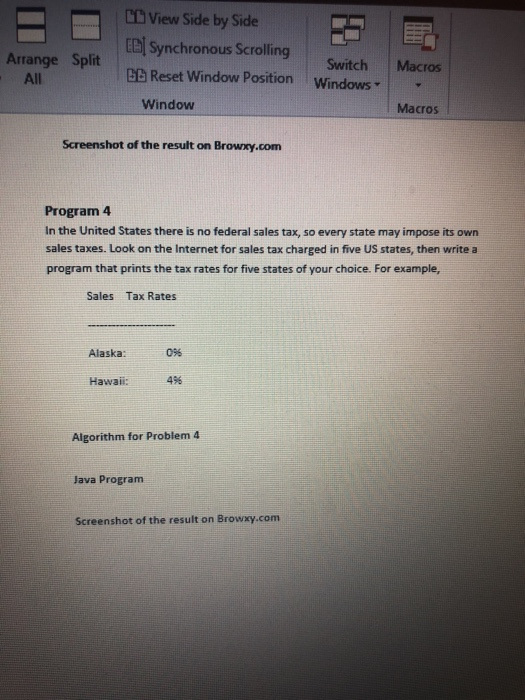  C View Side by Side EE Synchronous Scrolling B Reset Window