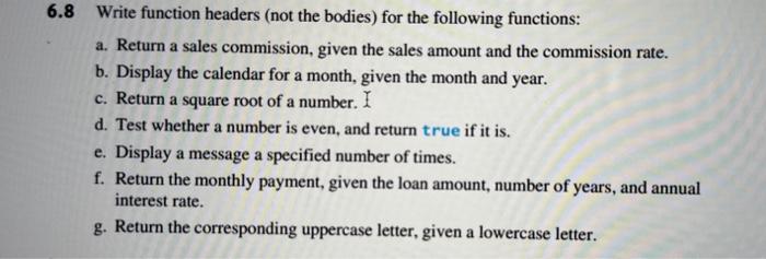 Work each problem by hand (not using the compiler). Be sure to
