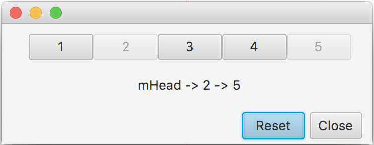 are going to implement a linked-list. This class must have minimum following